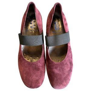 Wolky Purple‎ Eggplant Mary Jane Suede Shoe EU size 41